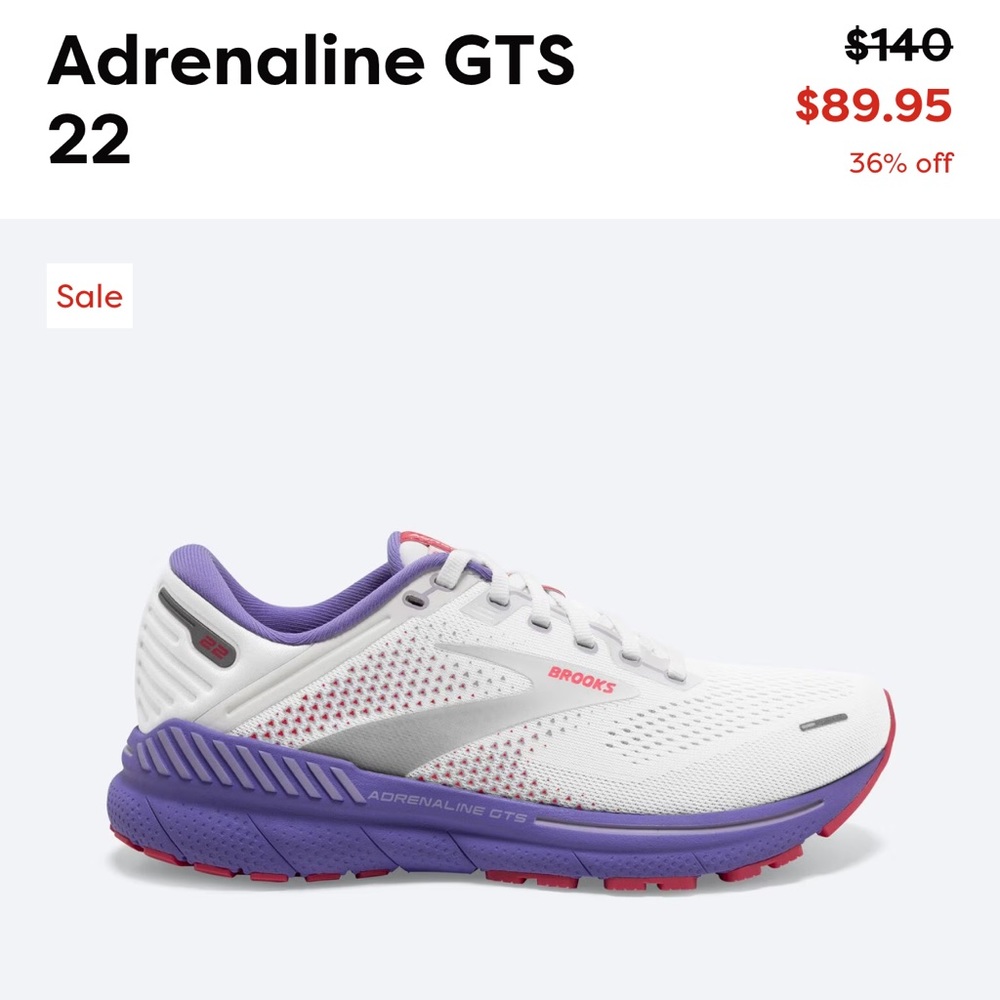 Brooks Women's Adrenaline GTS 22 Supportive Running Shoe